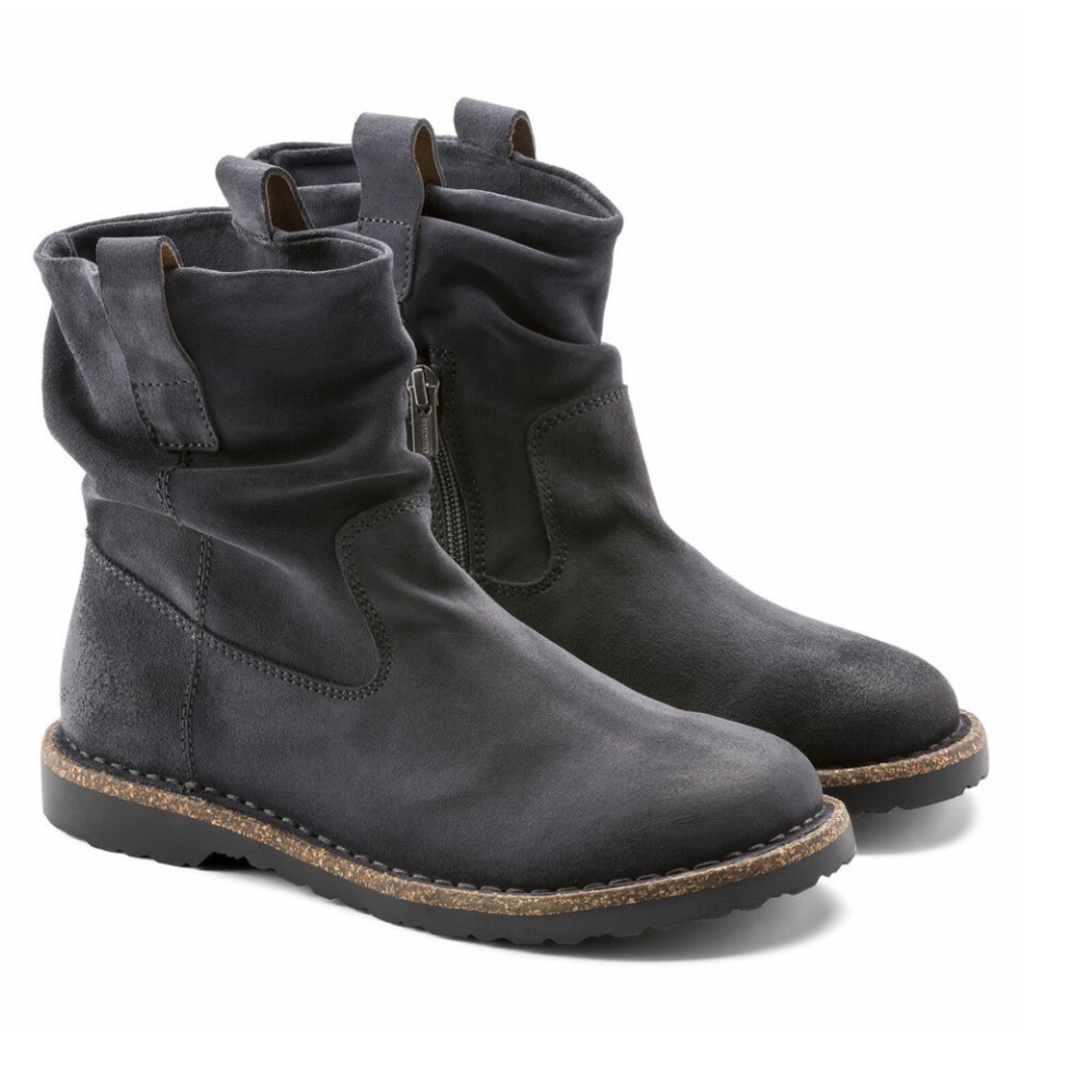 🥳HP:Dark Brown Leather Boho Bekkembergs Suede SlipOn Ankle Boots US7//37SoldOut